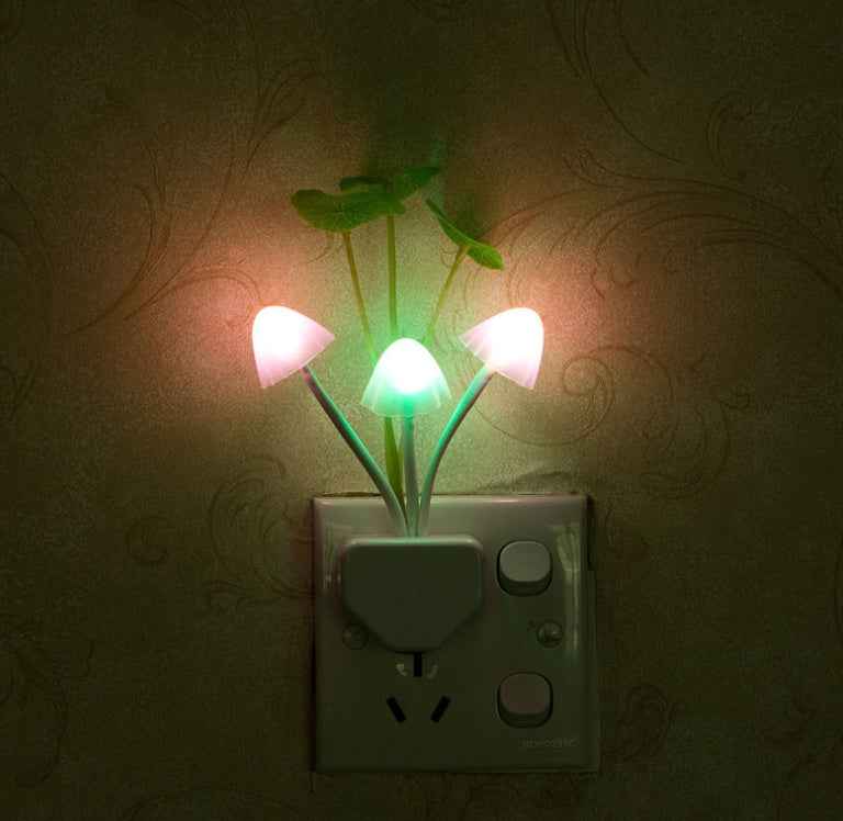 Color LED Mushroom Light, 3 Colors, With Sensor, Novelty, 220v - EZEEGET