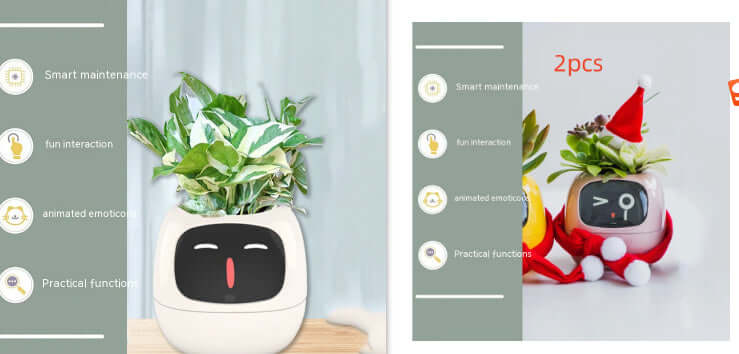 Smart Planter Endless Fun Over 49 Rich Expressions 7 Smart Sensors And AI Chips Make Raising Plants Easy And Fun EZeeget online shop