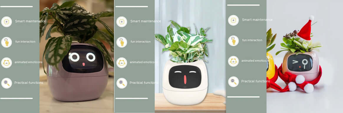 Smart Planter Endless Fun Over 49 Rich Expressions 7 Smart Sensors And AI Chips Make Raising Plants Easy And Fun EZeeget online shop