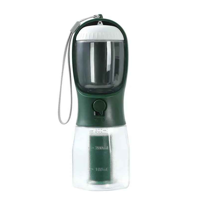 Portable Dog Water Cup - Multi-Functional Three-in-One Pet Supplies with Food and Garbage Bag - EZEEGET