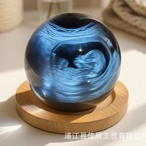 New Crystal Ball Creative Video Music Glass Ball Player Customized Cross-Border Crystal Ornaments Birthday Gift - EZEEGET