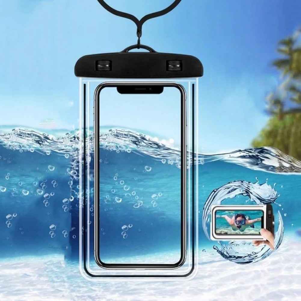 2 Packs Waterproof Phone Pouch For Drifting Diving Swimming, Underwater Dry Bag Case Cover For Phone - EZEEGET