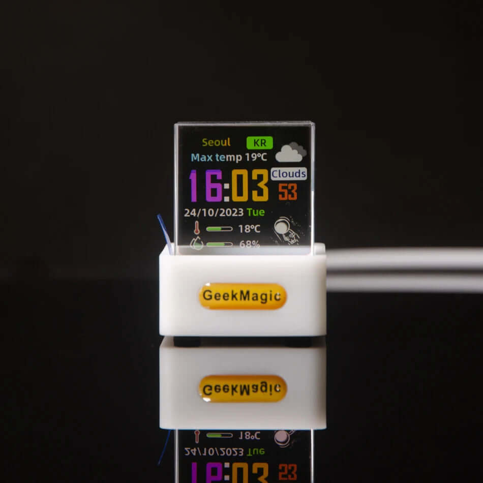 Trendy Mini Transparent WiFi Weather Clock Decoration Display EZeeget online shop