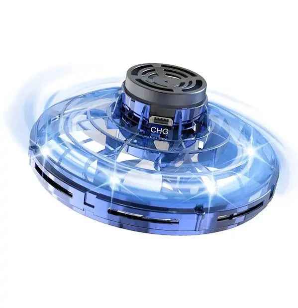 Flying Fidget Spinner Drone Ball UFO Stress Relief Toy for Kids & Adults with LED Lights - EZEEGET