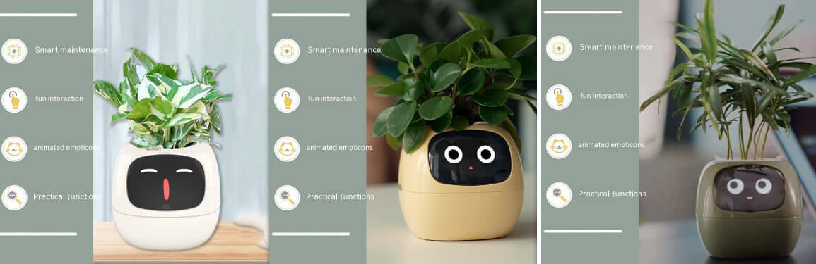Smart Planter Endless Fun Over 49 Rich Expressions 7 Smart Sensors And AI Chips Make Raising Plants Easy And Fun EZeeget online shop
