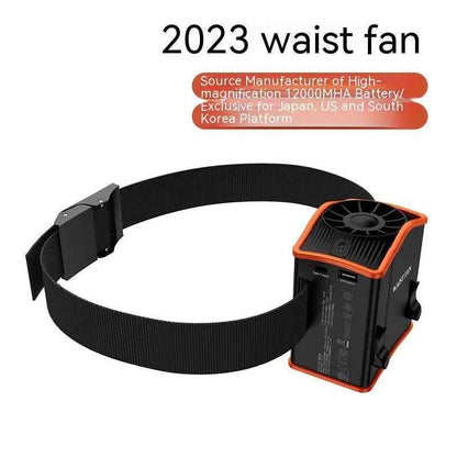 Portable USB Fan - Compact Wrist Hanging Fan with USB Charging Belt Clamp - EZEEGET