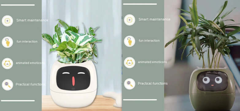 Smart Planter Endless Fun Over 49 Rich Expressions 7 Smart Sensors And AI Chips Make Raising Plants Easy And Fun EZeeget online shop