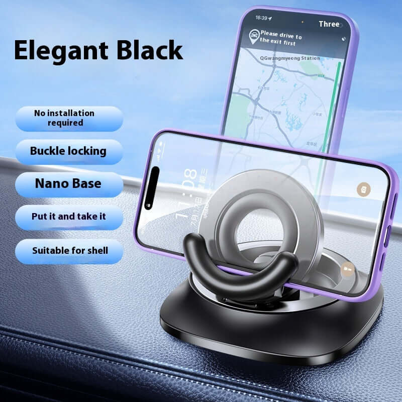 Magnetic Phone Holder With Vacuum Suction Foldable Adjustable Car Mount Magnetic Bracket Suction Nonslip For Busy Commuters EZeeget online shop