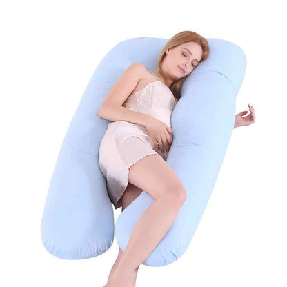 Summer Sleeping Support Pillow For Pregnant Women U Shape Maternity Pillows Pregnancy Ice Silk - EZEEGET