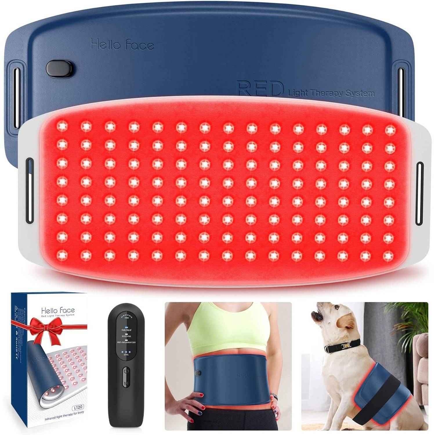 Red Light Therapy Belt For Body,Cordless Near Infrared Light Therapy Pain Relief - EZEEGET