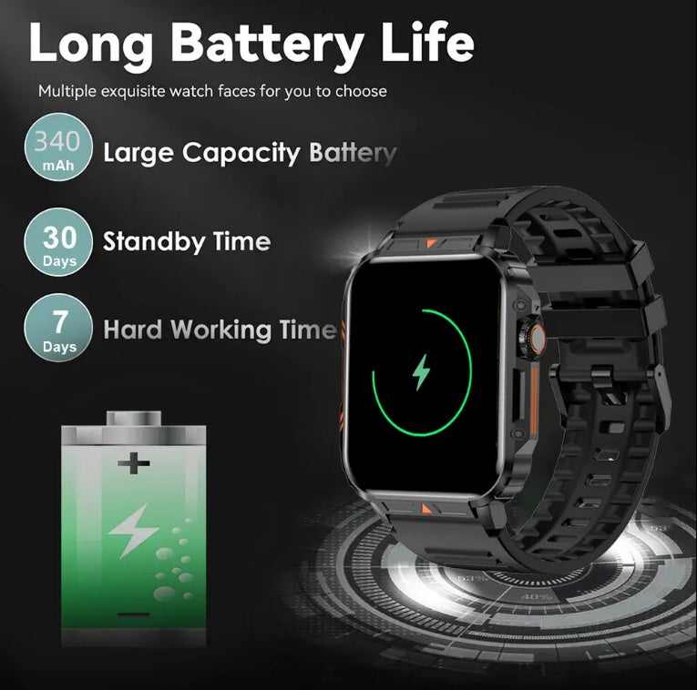 L81 Outdoor Sports Square Smartwatch Answer Call Big Battery Fitness Tracker Waterproof Smartwatch Men For IOS Android EZeeget online shop