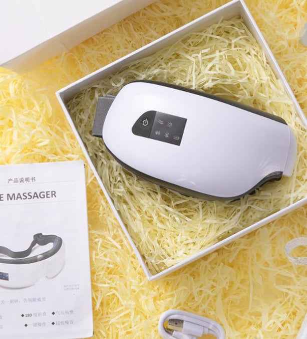 Bluetooth Music Eye Massager Air Pressure Hot Compress Dark Circles Eye Care - EZEEGET