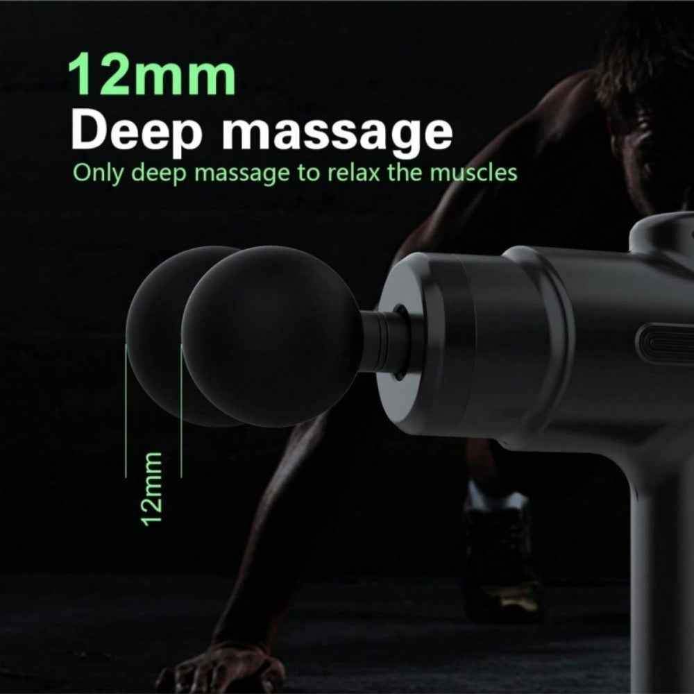 Massage Gun Deep Tissue Percussion Massager For Athletes,Handheld Body Back Muscle Massager Gun With 8 Massage Heads - EZEEGET