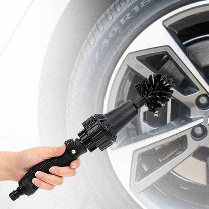 Water-driven Rotary Cleaning Brush Wash Hand-held Water Spray Brush - EZEEGET