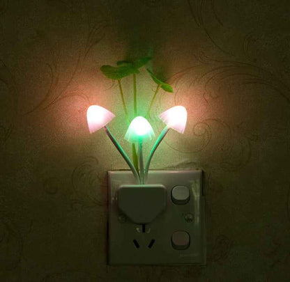 Color LED Mushroom Light, 3 Colors, With Sensor, Novelty, 220v - EZEEGET