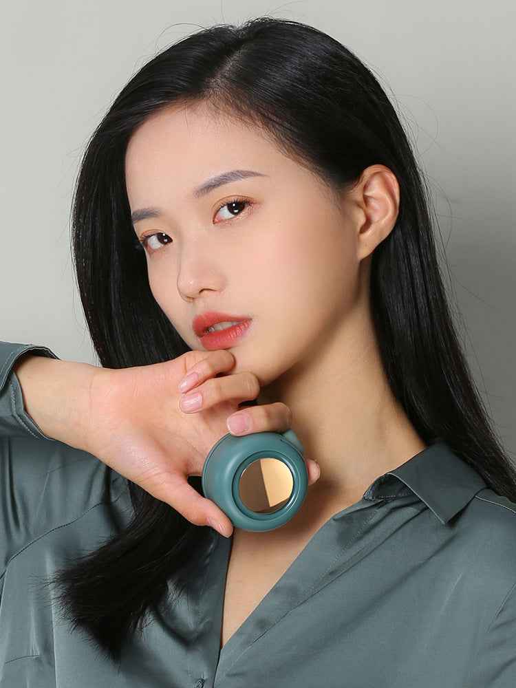 Mini Clip Fan Hanging Waist Neck Fan Girl Electric Air Cooling Fan 900mah USB Leafless Fan 3 Speeds For Outdoor Camping Fishing - EZEEGET