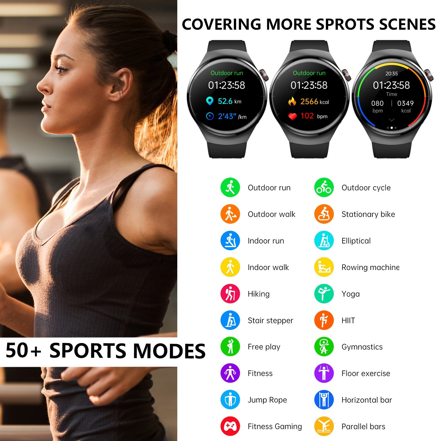 Fashion Smart Watch For Men Women Healthy Mornitoring Ips Screen Fitness Tracker With Bluetooth Call IP67 Waterproof Heart Rate Sleep SpO2 Monitor Pedometer Multiple Sports For Android IOS EZeeget online shop
