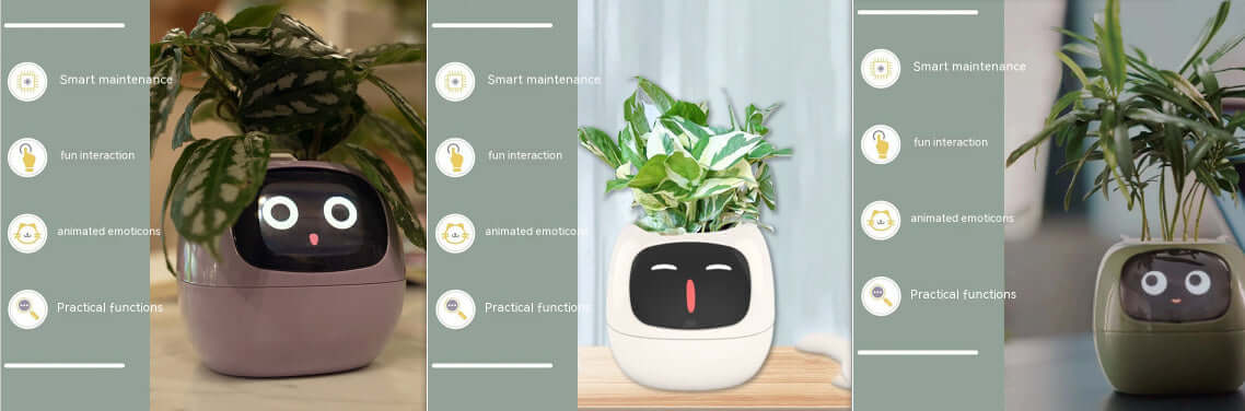 Smart Planter Endless Fun Over 49 Rich Expressions 7 Smart Sensors And AI Chips Make Raising Plants Easy And Fun EZeeget online shop