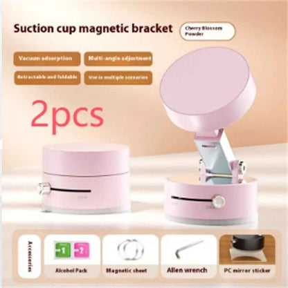 Foldable Magnetic Car Phone Holder with Suction Cup for Effortless Hands-Free Navigation - EZEEGET