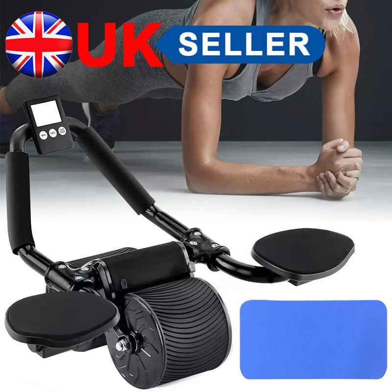 Abdominal Wheel Automatic Rebound Elbow Support Anti-Slip Fitness AB Roller - EZEEGET