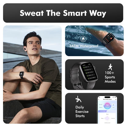 Smart Watch Bluetooth Call &1.95 HD Screen -Heart Rate SpO2 Sleep Monitor, 3ATM Waterproof Fitness Tracker For IoS Android EZeeget online shop