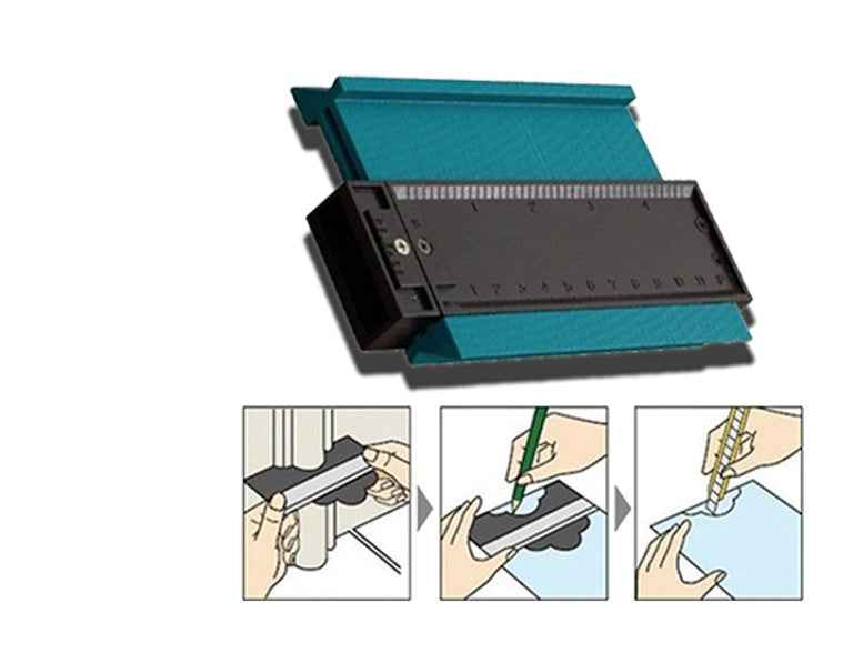 Radial Ruler Contour Gauge Taker Profile Gauge - EZEEGET