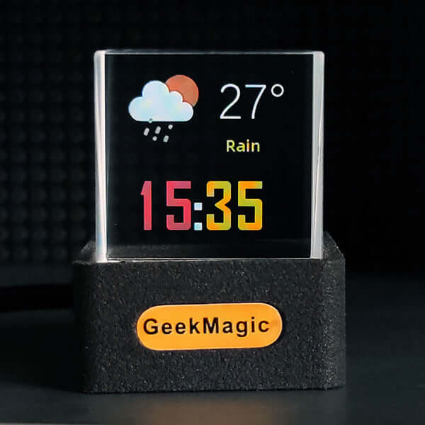 Trendy Mini Transparent WiFi Weather Clock Decoration Display EZeeget online shop
