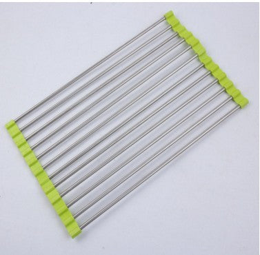 Folding Kitchen Drain Sink Rack Stainless Steel - EZeeget online shop 