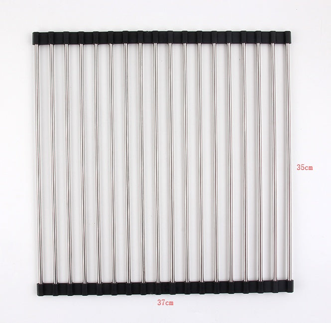 Folding Kitchen Drain Sink Rack Stainless Steel - EZeeget online shop 