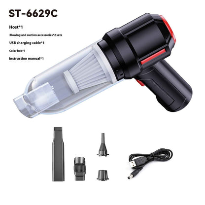 Car Wireless Charging Dual Use In Car And Home Handheld Vacuum Cleaner - EZEEGET