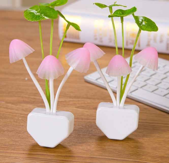 Color LED Mushroom Light, 3 Colors, With Sensor, Novelty, 220v - EZEEGET