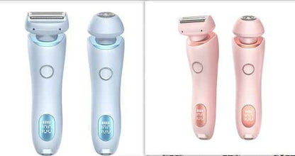 2 In 1 Hair Removal Epilator USB Rechargeable Trimmer Women Body Razor Face Leg Armpit Bikini Hand Pubic Shaver Hair Remover - EZEEGET