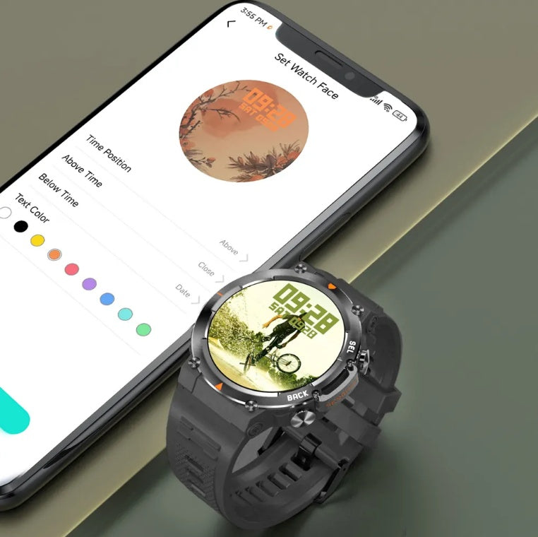 MAX18 Men Smartwatch AMOLED1.43inch Big Screen BT Calls Gesture Control AI Voice Sports Smart Watch Men EZeeget online shop