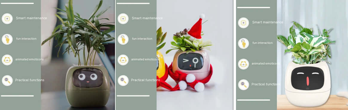 Smart Planter Endless Fun Over 49 Rich Expressions 7 Smart Sensors And AI Chips Make Raising Plants Easy And Fun EZeeget online shop