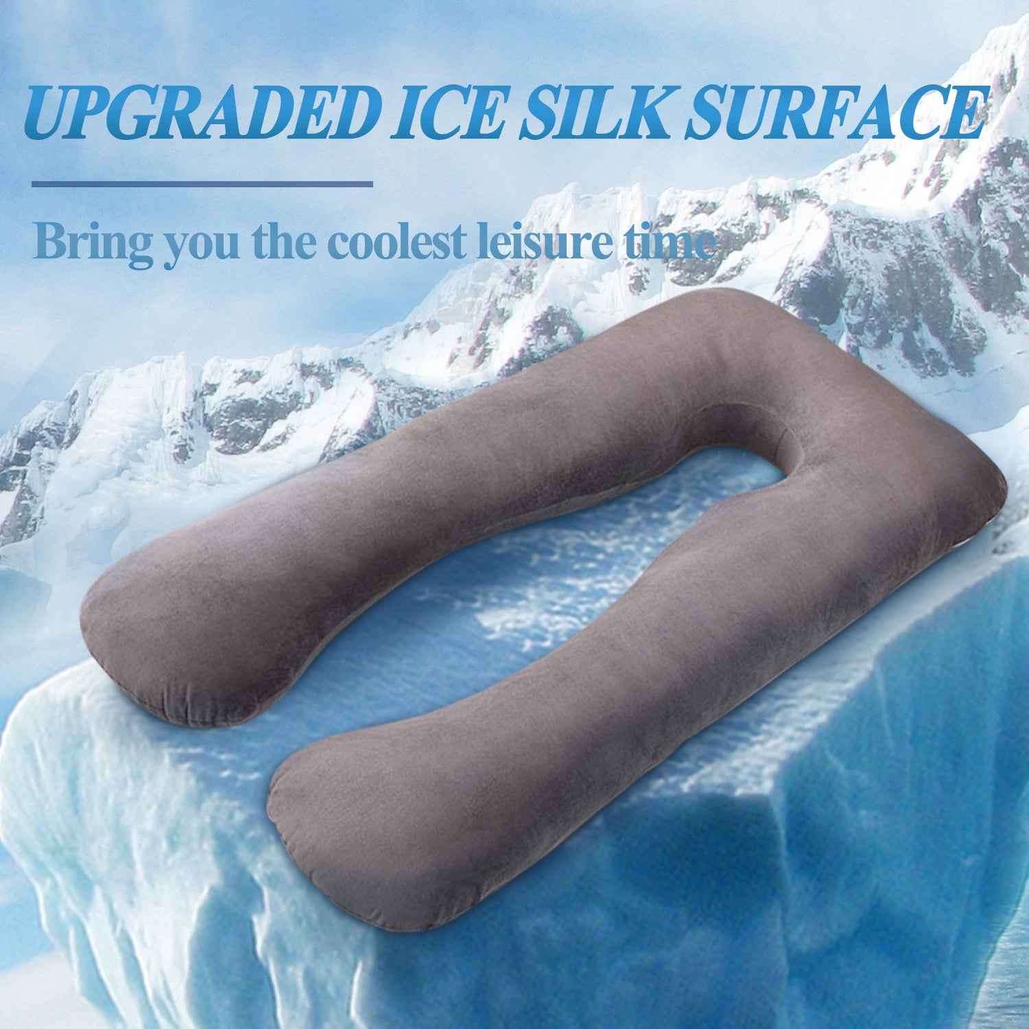 Summer Sleeping Support Pillow For Pregnant Women U Shape Maternity Pillows Pregnancy Ice Silk - EZEEGET