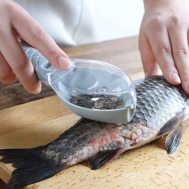 Fish Skin Brush Scraping Fish Scale Brush Grater Quick Disassembly Fish Knife Cleaning Peeling Skin Scraper Scraper Fish Scaler Kitchen Tools - EZEEGET