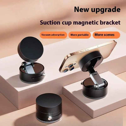 Foldable Magnetic Car Phone Holder with Suction Cup for Effortless Hands-Free Navigation - EZEEGET