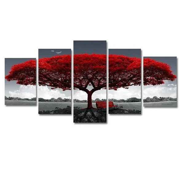5Pcs Canvas Print Paintings Landscape Pictures Wall Art Modern Living Room Decor - EZEEGET