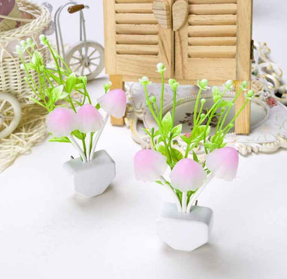 Color LED Mushroom Light, 3 Colors, With Sensor, Novelty, 220v - EZEEGET