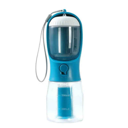 Portable Dog Water Cup - Multi-Functional Three-in-One Pet Supplies with Food and Garbage Bag - EZEEGET