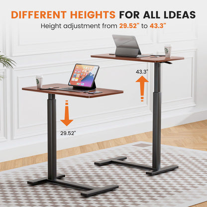 Adjustable Mobile Bed Table, Computer Desk, Mobile Standing Table - EZeeget online shop 