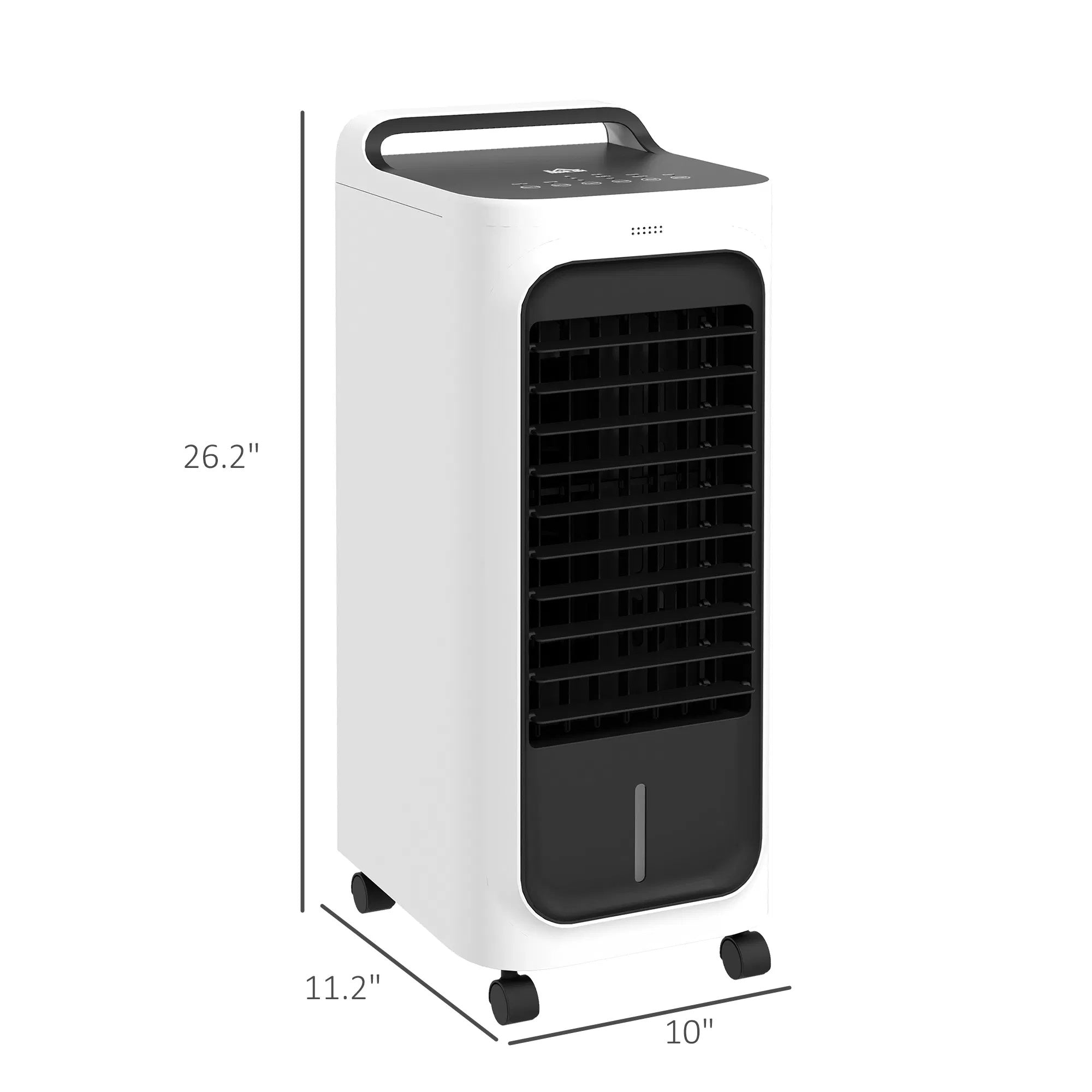 HOMCOM Evaporative Air Cooler With Ice Packs, 3-In-1 Ice Cooling Fan, Portable Swamp Cooler With Water Tank, Timer, Oscillating, Remote, For Home Office Bedroom - EZeeget online shop 