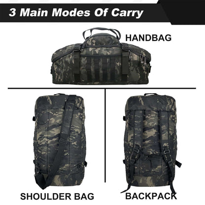 3 In 1 Military Backpack Travel Duffle Bag For Weekender Gym Traveling Workout Deployment EZeeget online shop