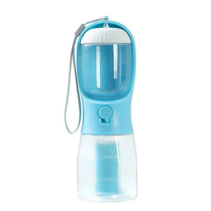 Portable Dog Water Cup - Multi-Functional Three-in-One Pet Supplies with Food and Garbage Bag - EZEEGET
