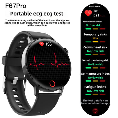 Smart Watch Non-Invasive Blood Glucose Body Temperature Blood Pressure Blood Oxygen Automatic Measurement ECG Ppg Blood Lipid Health Manager EZeeget online shop