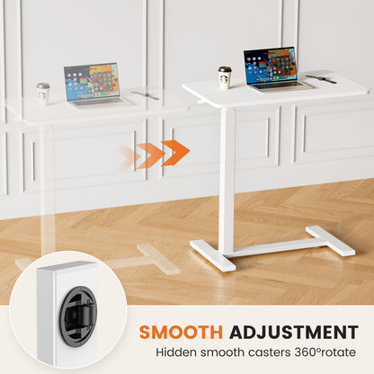 Adjustable Mobile Bed Table, Computer Desk, Mobile Standing Table - EZeeget online shop 
