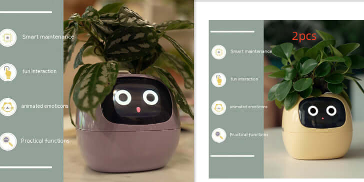 Smart Planter Endless Fun Over 49 Rich Expressions 7 Smart Sensors And AI Chips Make Raising Plants Easy And Fun EZeeget online shop