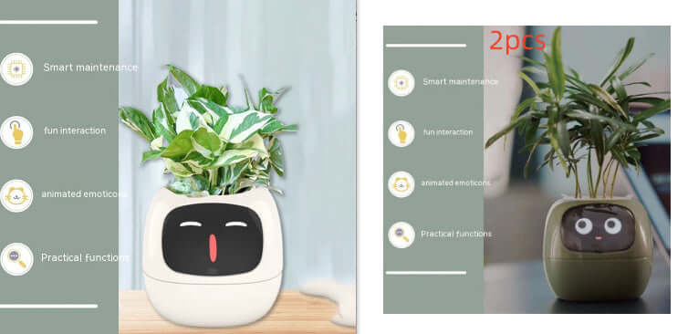 Smart Planter Endless Fun Over 49 Rich Expressions 7 Smart Sensors And AI Chips Make Raising Plants Easy And Fun EZeeget online shop