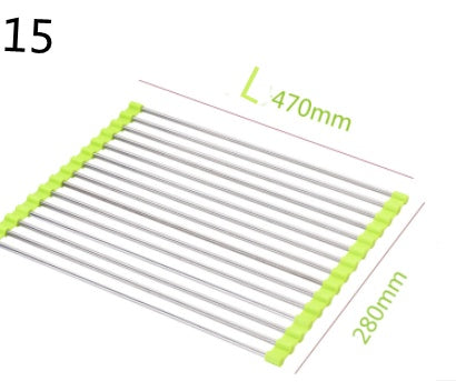 Folding Kitchen Drain Sink Rack Stainless Steel - EZeeget online shop 