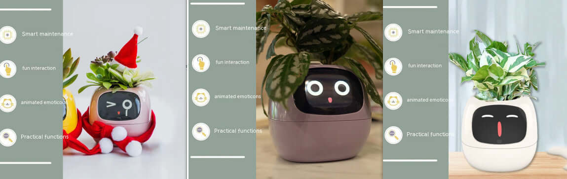 Smart Planter Endless Fun Over 49 Rich Expressions 7 Smart Sensors And AI Chips Make Raising Plants Easy And Fun EZeeget online shop